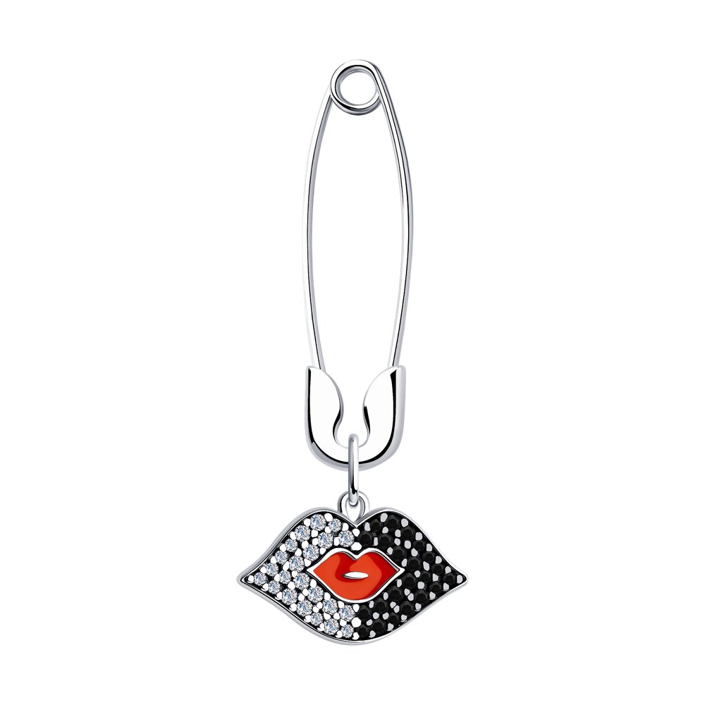Серьга из серебра 94170153