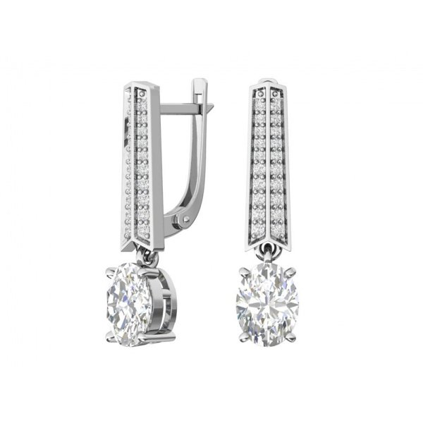 Серьги из серебра 2101505-00775