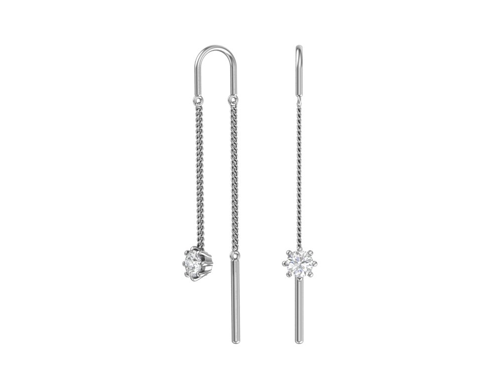 Серьги из серебра 0221361-00775