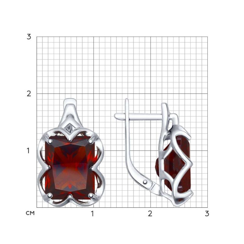 Серьги из серебра 92021364