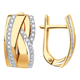 Серьги из золота кл3763а-01