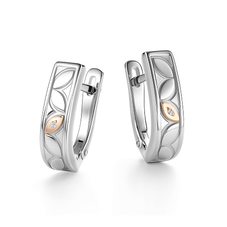 Серьги из серебра 02-4226/000Б-00