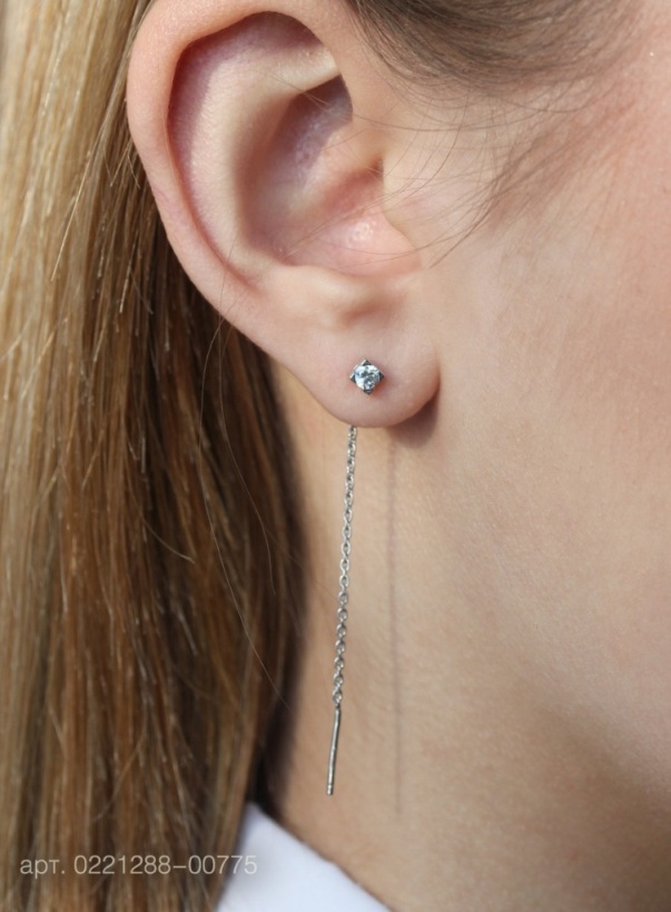 Серьги из серебра 0221288-00775