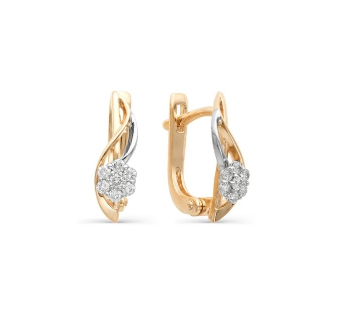 Серьги из золота 21584-100