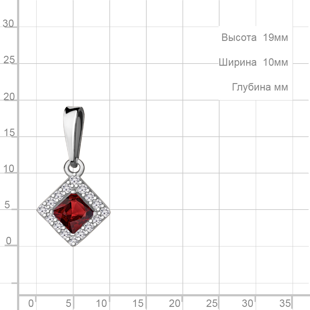 Подвеска из серебра 2533403А