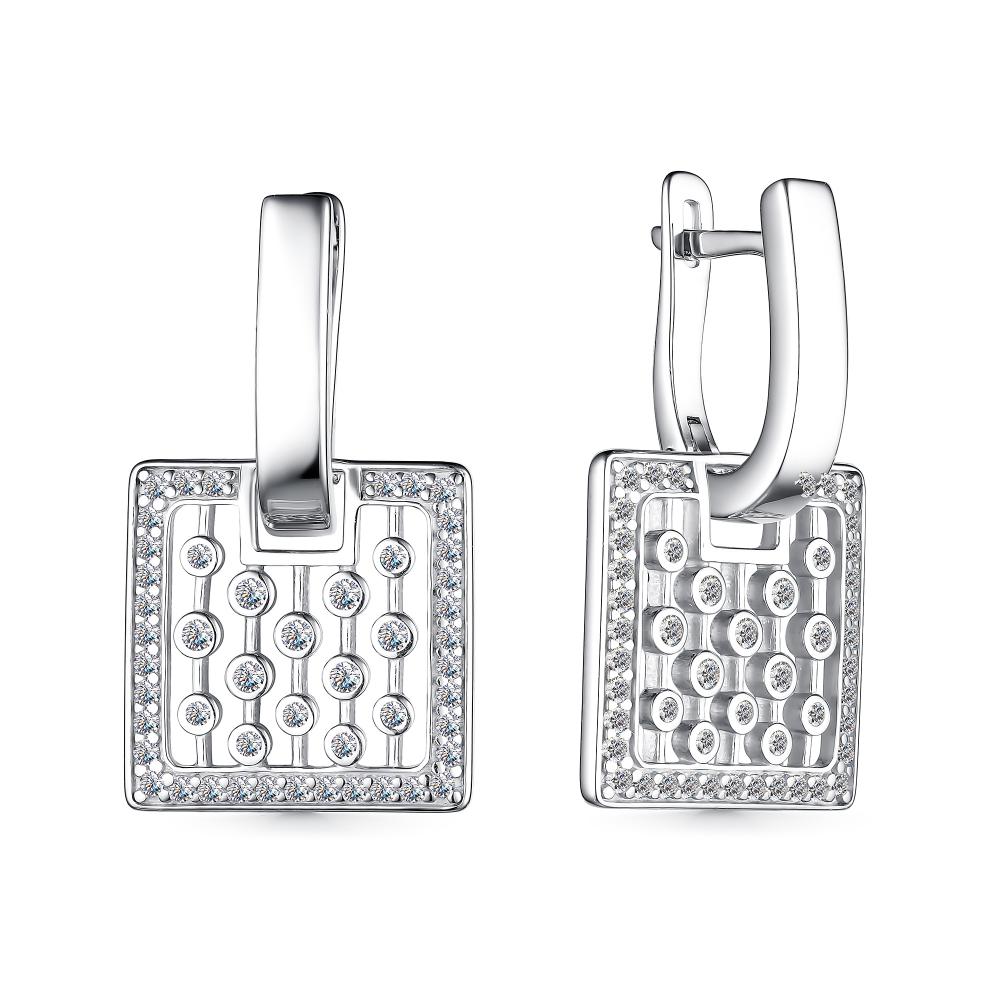 Серьги из серебра 02-3944/00КЦ-00