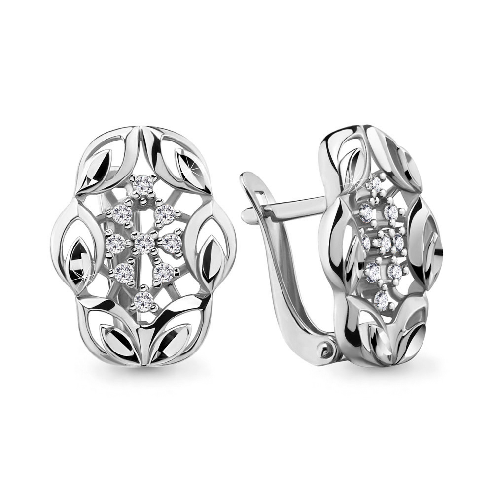 Серьги из серебра 46595А