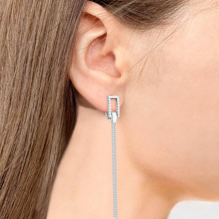 Серьги из серебра 49181А