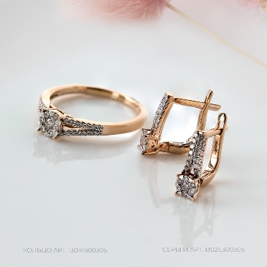 Серьги из золота 1302Е300305