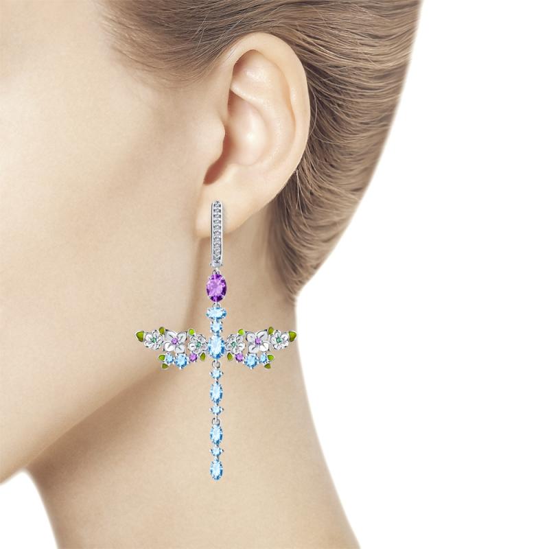 Серьги из серебра 94023647
