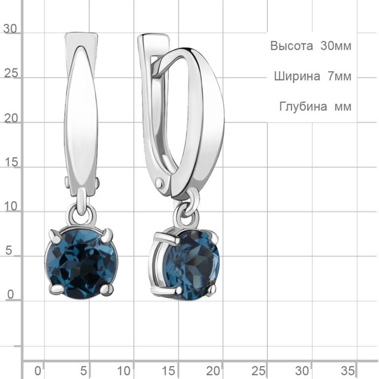Серьги из серебра 4409508