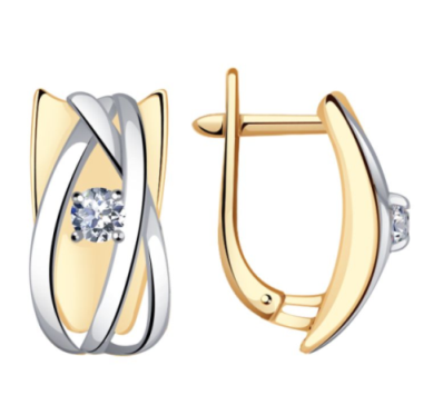 Серьги из золота кл3209а-62
