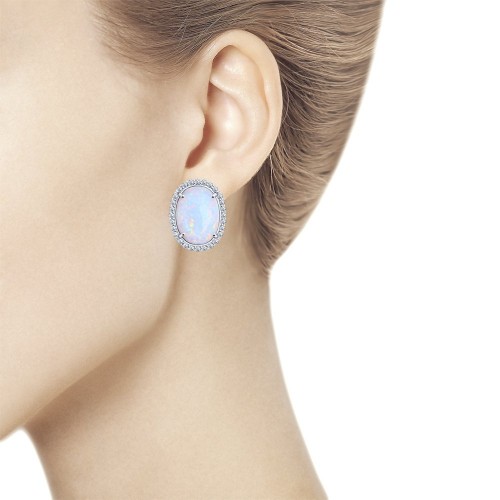 Серьги из серебра 94022022