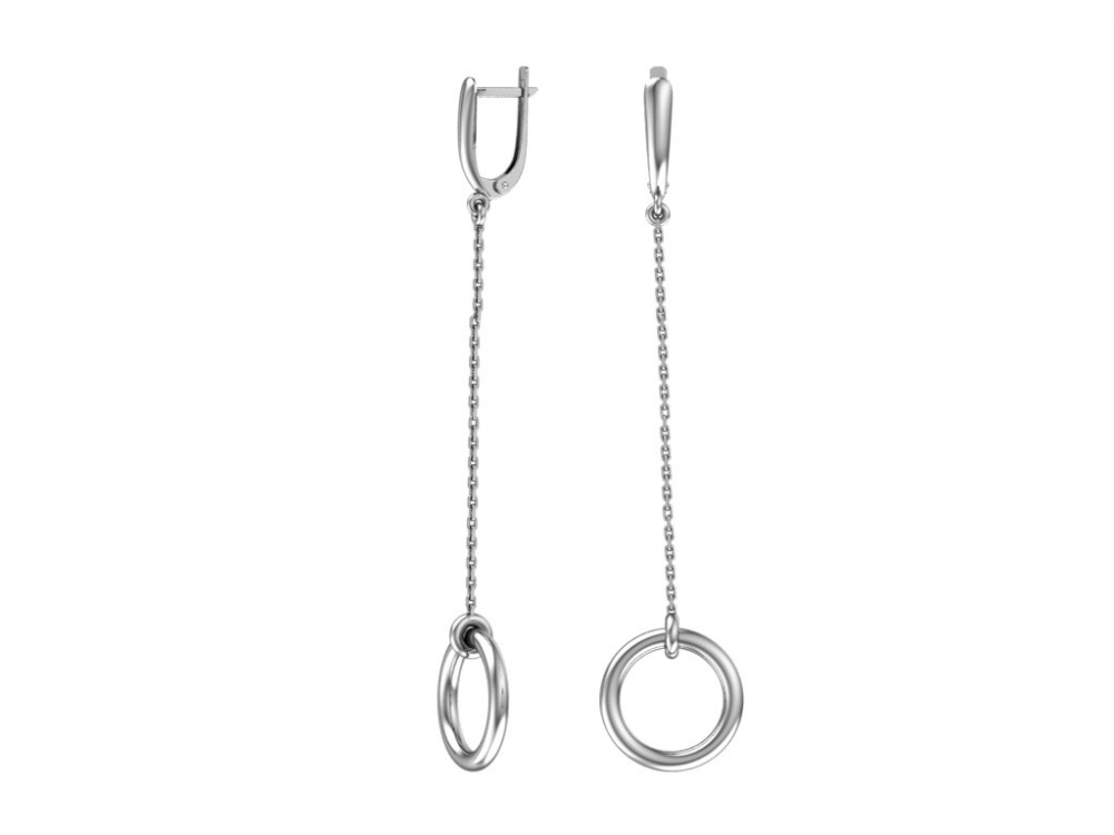 Серьги из серебра 2121129-00245