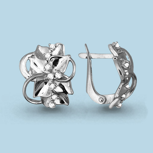 Серьги из серебра 42876А