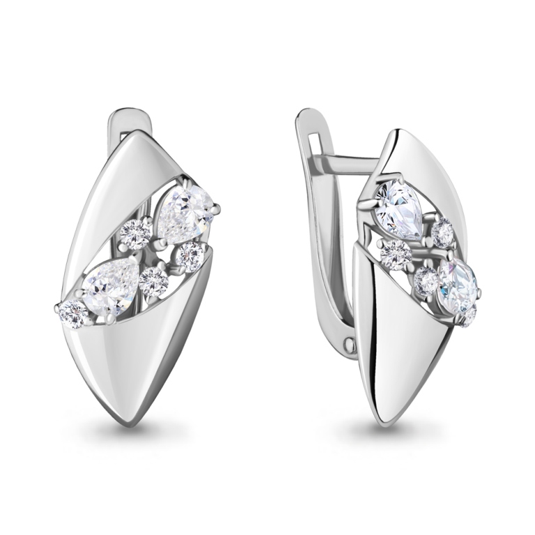 Серьги из серебра 45850А