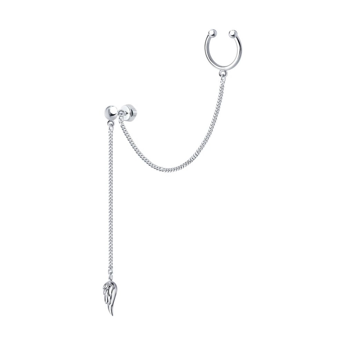 Серьга из серебра 94170170