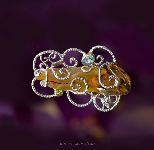 Брошь из серебра SA2397-48