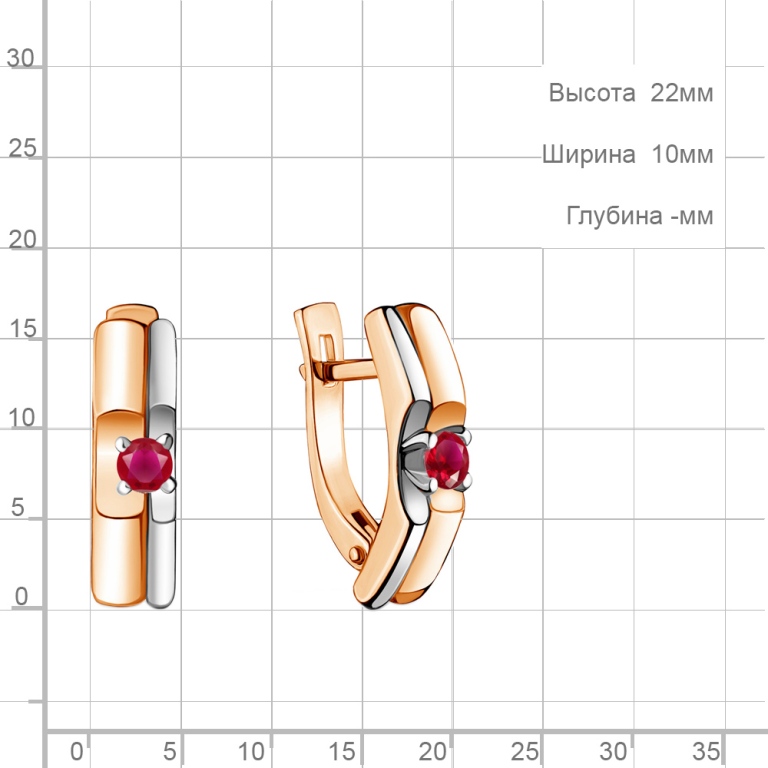 Серьги из золота 942015к