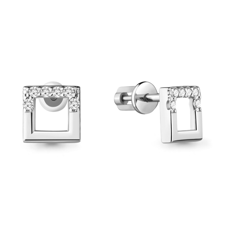 Серьги из серебра 48424А