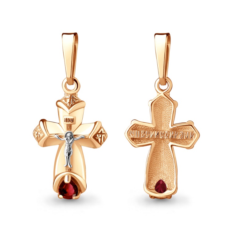 Крест из серебра 2225003