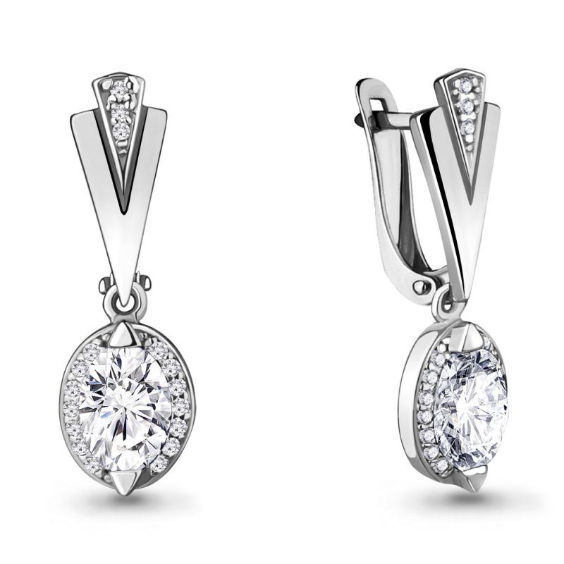 Серьги из серебра 43879А