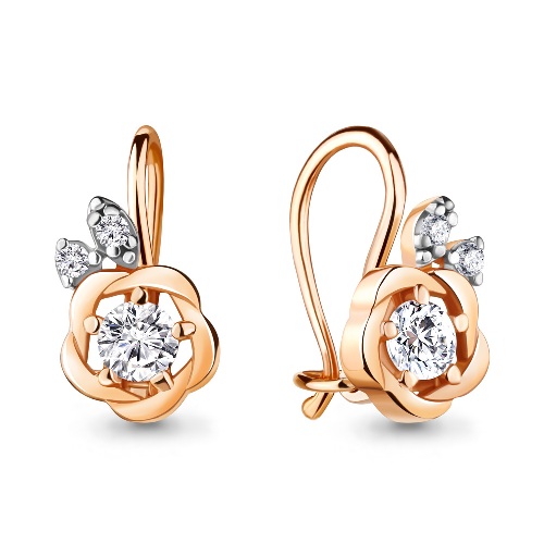 Серьги из золота 48781А