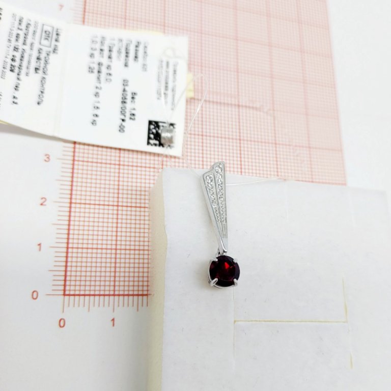 Подвеска из серебра 03-4058/00ГР-00