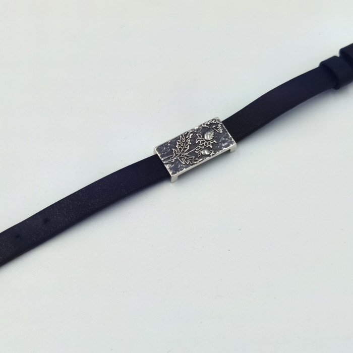Браслет из серебра 6064 Чертополох