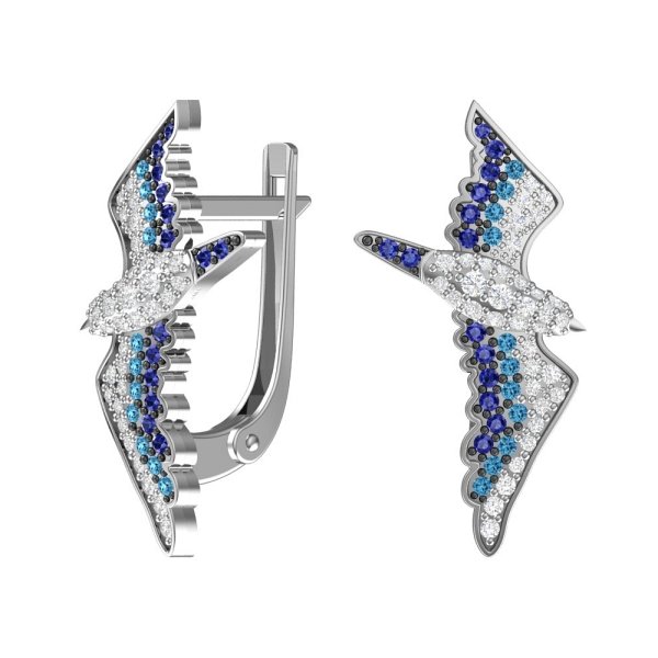 Серьги из серебра 2101216-00355