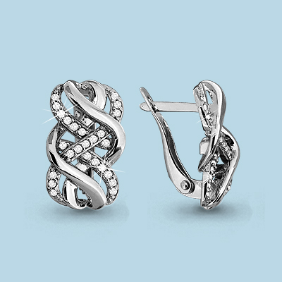Серьги из серебра 42521А