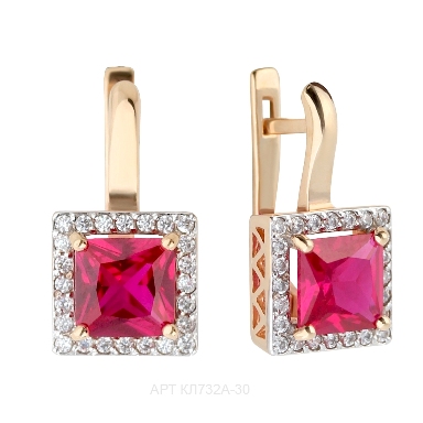 Серьги из золота кл732а-30