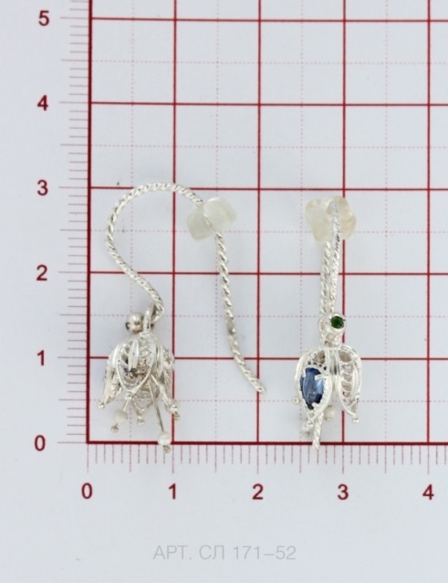 Серьги из серебра СЛ171-52