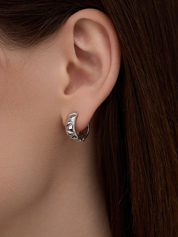 Серьги из серебра 02-4505/0000-00