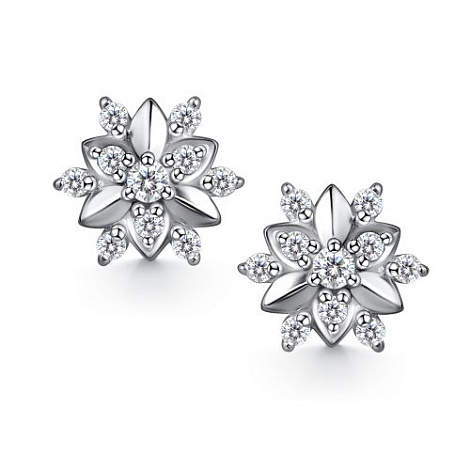Пусеты из серебра 02-4603/000М-00