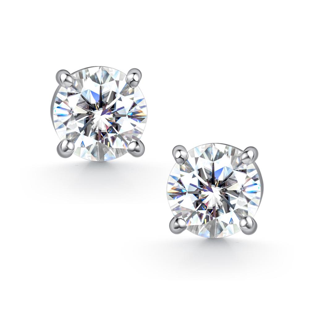 Пусеты из серебра 02-4604/000М-00