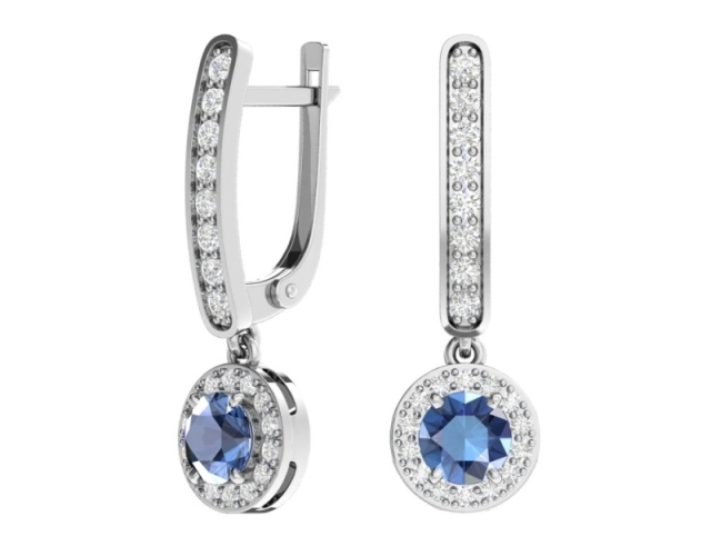 Серьги из серебра 2101496-05405