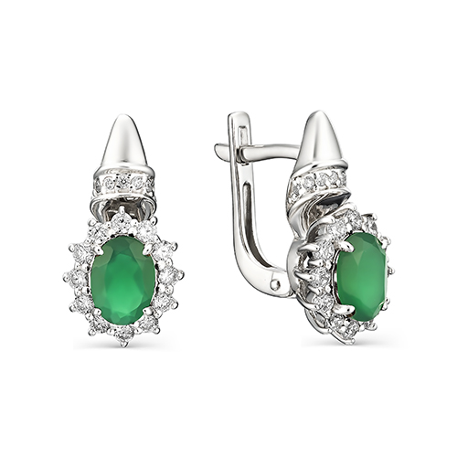 Серьги из серебра 02-0889/00АГ-00