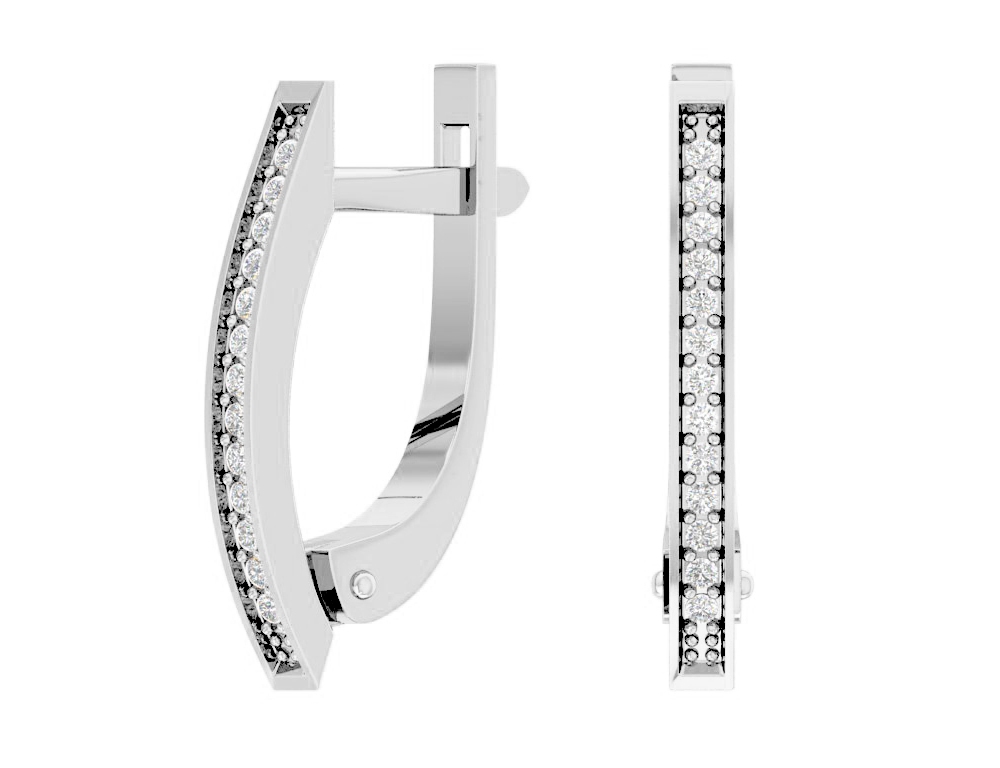 Серьги из серебра 0201566-00775