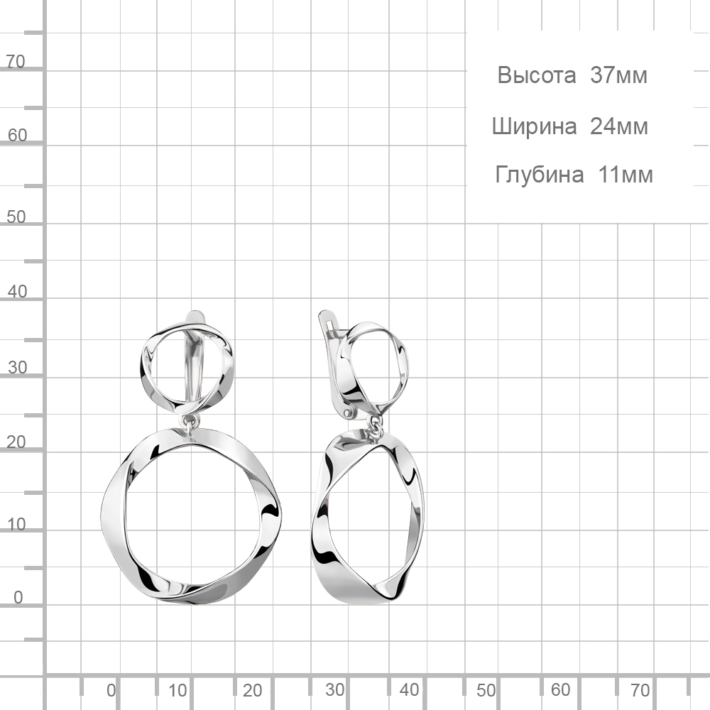 Серьги из серебра 33847