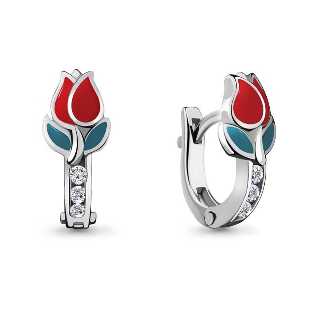 Серьги из серебра 45873А