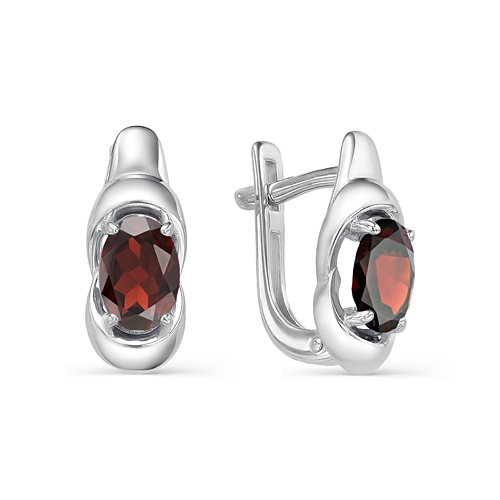 Серьги из серебра 02-0329/00ГР-00