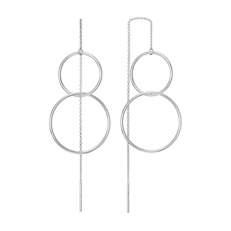 Серьги из серебра НС22-367-3